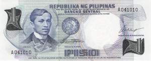 Philippinen 1 Piso 1969 p142a
